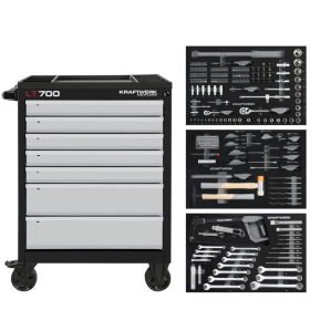 Servante d'atelier LT700 LINE, 7 tiroirs, 259 pièces KRAFTWERK - 102.107.214