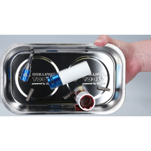 Plateau magnétique en inox 140x240mm BRILLIANT TOOLS - BT691165