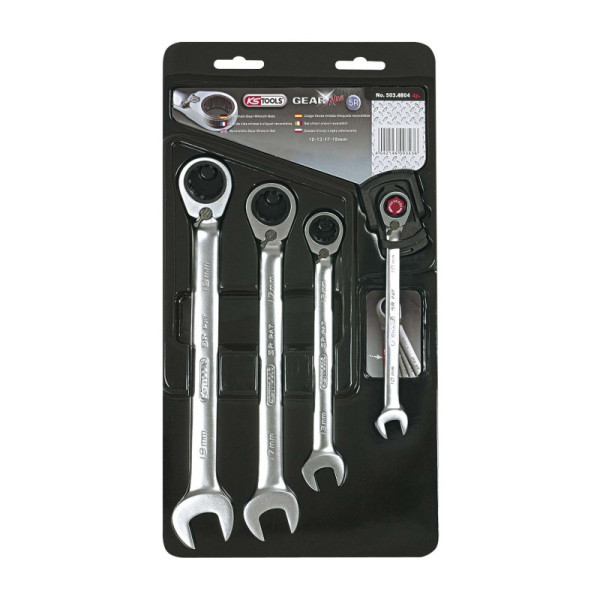 Clé Mixte à Cliquet Réversible KS Tools - 17 Mm - Acier Chrome Vanadium