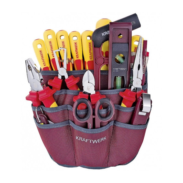 Trousse 20 outils pour électricien KRAFTWERK 3996ET