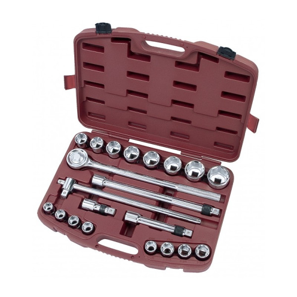 Coffret de douilles, cliquet et accessoires 21 outils 3/4" KRAFTWERK 2056