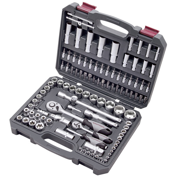 Coffret de douilles Basic Line 1/4" + 1/2" 105 pièces KRAFTWERK 204.103.601