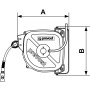 Enrouleurs air comprimé à tambour fermé / Acier Tuyau Ext : PU/PVC, Int : PU base polyester-DRF 1012IS-Prevost