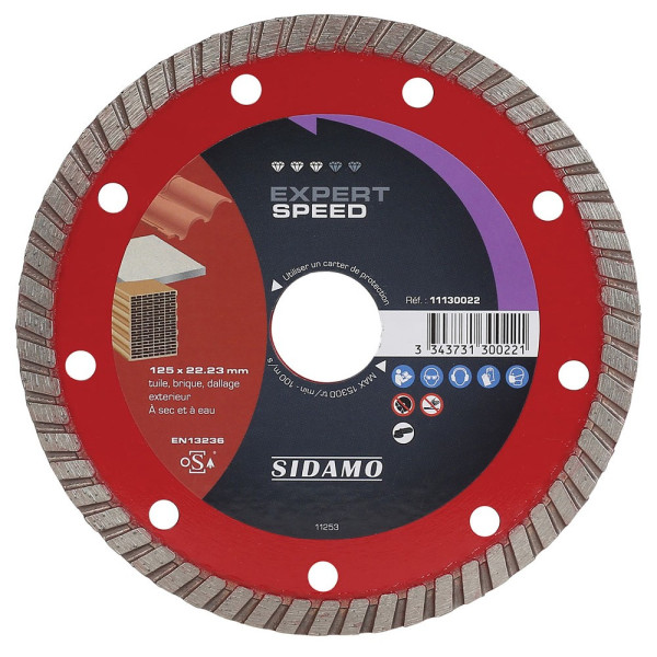 Disque Diamant à segment 125 mm EXPERT SPEED SIDAMO