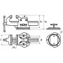 Etau Dolex Ouverture 125 mm Base Tournante Série 50 54T