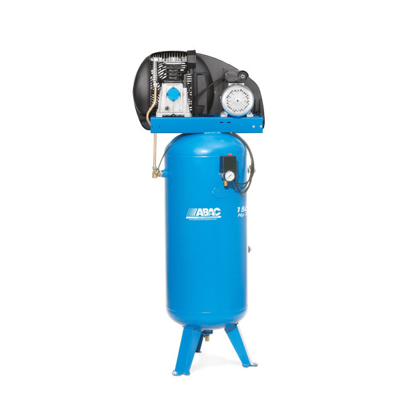 Compresseur d'air vitesse lente vertical 150L 3 Cv 10 Bar Gamme Pro ABAC