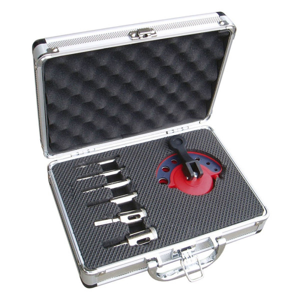 Coffret de trépans diamant à eau - D 6 - 8 - 10 mm / tige 6mm ronge - 12 - 19 mm / tige 9.6 hexagonale SIDAMO