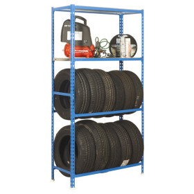 Etagère 4 niveaux gris foncé 720 kg - L 1200 x H 2000 x P 400 mm - KIT SIMONGARAGE PLUS 4/400 SIMON RACK