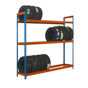 Etagère métallique 3 niveaux coloris au choix 900kg - H 2000 x L 1200 x P 450 mm - Kit AUTOFORTE 1504-3 SIMONRACK