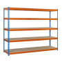 Etagère métallique 5 niveaux - 2000x1500x450 - 400kg - ECOFORTE CHIPBOARD EF-1504-5 / SIMONRACK