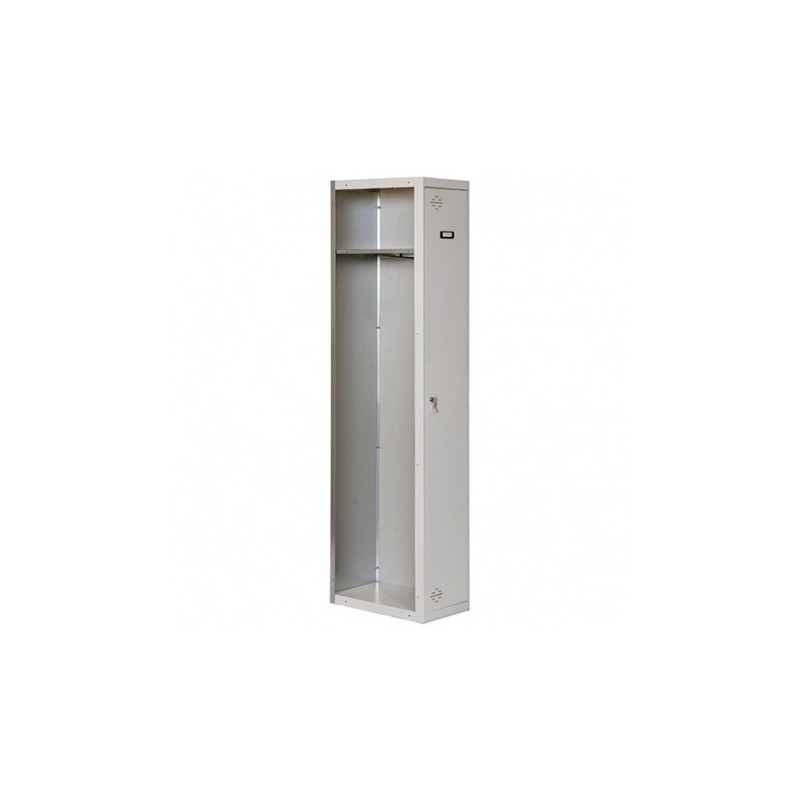 Casier Vestiaire Métallique SIMONRACK - 3 Portes, Serrure Intégrée, 180x30x50 Cm, Gris/blanc, Usage Pro & Collectivité