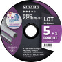 LOT DE 5 DISQUES + 1 GRATUIT PRO ACIER INOX 230MM - SIDAMO