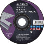 LOT DE 25 DISQUES STAR ACIER INOX 125MM ALES.22.23MM - SIDAMO