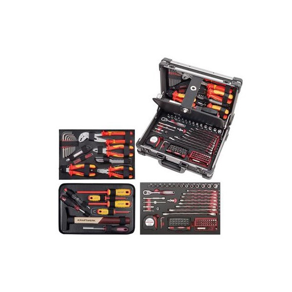 Coffret d'outils isolés Pro Line 1/4", 123 pièces  - KRAFTWERK 3944.3