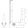 Cric hydropneumatique haute levee 30t