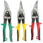 3 Cisailles à tôles chrome vanadium forgé - KS TOOLS 118.0050 