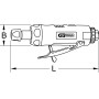 Mini meuleuse axiale droite pneumatique slimPower 1/4" KS TOOLS 515.5530 