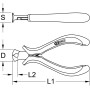 Pince Electronique Coupante frontale Type Tenaille KS TOOLS 500.7025 