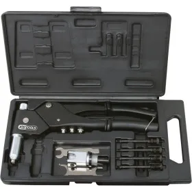 Coffret de pinces à rivets, écrous aveugles (insert) et chevilles Tête pivotante à 360° KS TOOLS 150.9610 