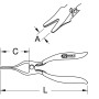 Pince plate à extraire les durites KS TOOLS 115.1044 