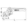 Clé serre-tubes Stillson articulée KS TOOLS 111.3550 