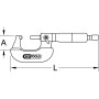 Micromètre INOX 0 - 25 mm KS TOOLS 300.0555 