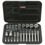 Coffret 30 pièces TORX 1/4" - 3/8" - 1/2" KS TOOLS 922.4301 