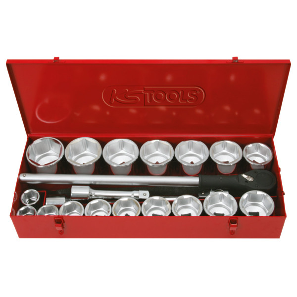 Coffret 22 Pièces de douilles 6 pans 1’’ CHROMEplus KS TOOLS 911.0822 