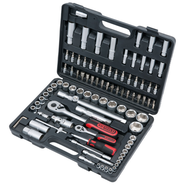 Coffret de douilles et accessoires 1/4" et 1/2", 94 pièces KS TOOLS 911.0694