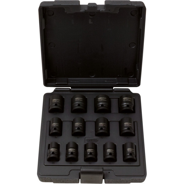 Coffret de douilles à chocs 1/2" 12 pans KS TOOLS 515.0900 