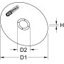 25 Disques à tronçonner Ø 100 mm KS TOOLS 337.2010 