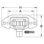 Entraîneur manuel de volant moteur pour Iveco, 70x125 mm KS TOOLS 460.3980 