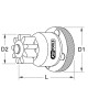 Entraîneur manuel de volant moteur MAN 1/2" KS TOOLS 460.1155 