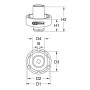 Douille 3/4'' à 6 ergots Ø 46 mm avec tube de centrage pour Mercedes KS TOOLS 460.1070 