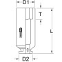 Douille pour rotules de suspension 1/2" 41 mm - Citroen / Peugeot KS TOOLS 700.1662 