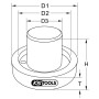 Outil d'insertion de joints à lèvres pour boîte de vitesses et essieu arrière Scania KS TOOLS 450.0237 