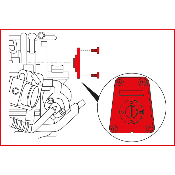 Jeu d'outils de calage - Fiat 1.9D KS TOOLS 400.2025 