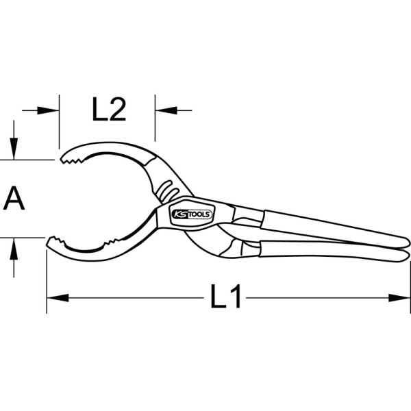 KSTOOLS - Cloche pour filtre à huile, 93 mm - 150.9345 | Leroy Merlin