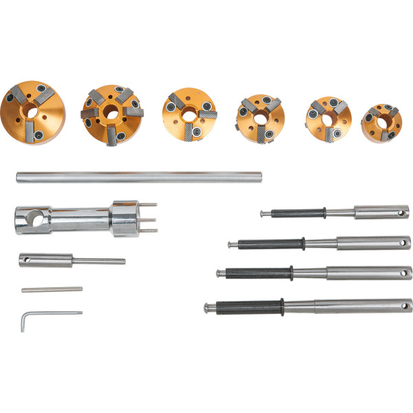 Fraise à Siège De Soupape Carbure Tungstène 2,02 – 45° – Kit Avec Mandrin Et Guide