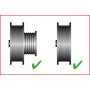 Jeu d'outils spéciaux pour courroies élastiques KS TOOLS 150.3180 