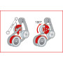 Jeu d'outils spéciaux pour courroies élastiques KS TOOLS 150.3180 