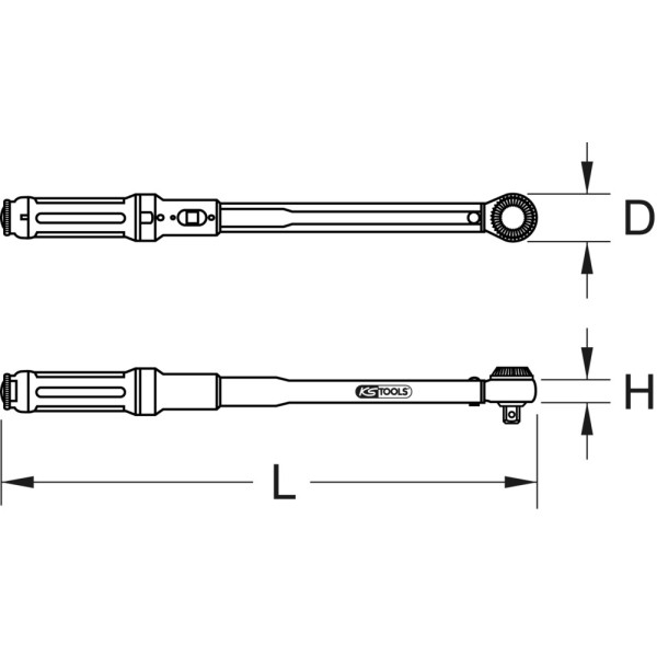 Clé dynamométrique 5-25 Nm 1/4" ERGOTORQUEprecision plus KS TOOLS 516.1412 