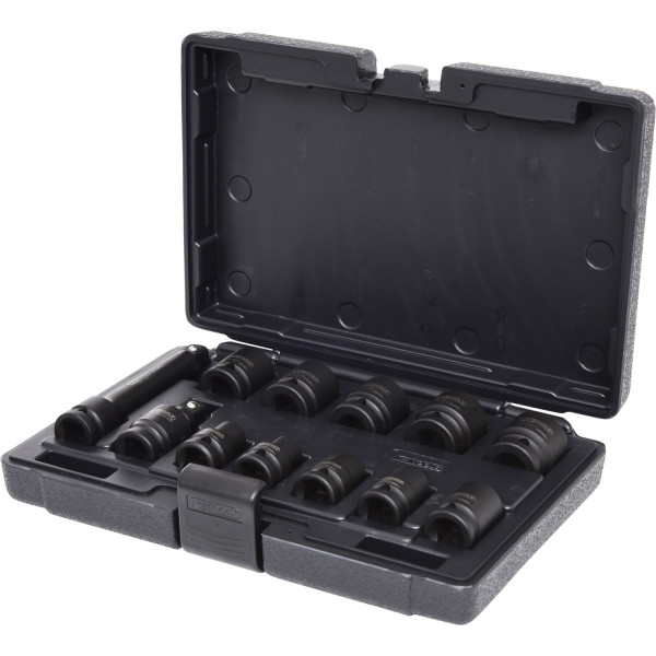 Coffret de douilles à chocs 6 pans 1/2’’ 12 Pièces KS TOOLS 515.0112 