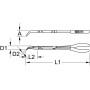 Pince à bec coudée à 45° à double articulation, L335 mm KS TOOLS 500.7163 