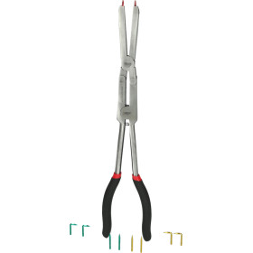 Pince à circlips extérieurs à double articulation avec pointes interchangeables L345 mm KS TOOLS 500.7015 