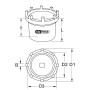 Douille à 6 ergots Ø 58 mm intérieur pour Mercedes KS TOOLS 460.3815 