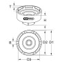 Douille à 6 ergots 3/4'', Ø 86 mm pour DAF KS TOOLS 460.3730 