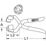 Pince pour capuchons de protection / écrous de roue KS TOOLS 150.1995 