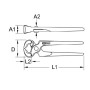 Tenaille de menuisier gainée KS TOOLS 116.1300 