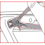 Pince pour rétroviseurs extérieurs KS TOOLS 115.1305 